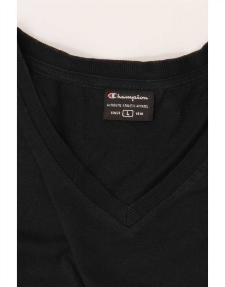 Champion Womens Top Long Sleeve UK 16 Large Navy Blue