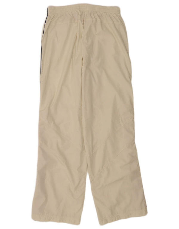 Adidas Womens Straight Waterproof Trousers UK 12 Medium W30 L32 Off White