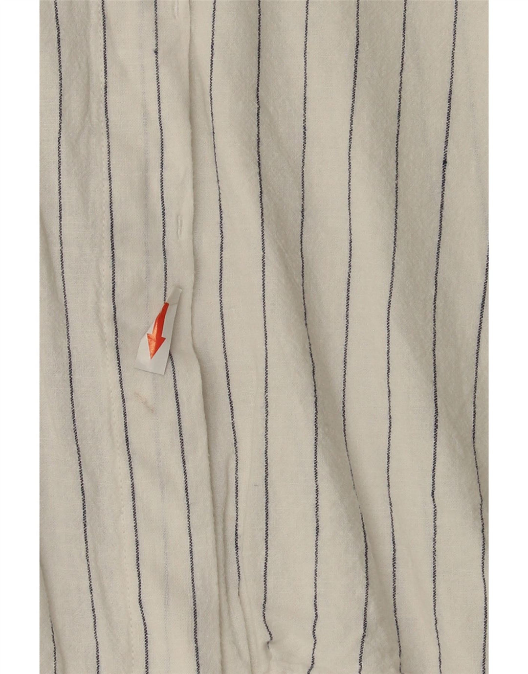Zara Womens Longline Oversized Shirt UK 10 Small White Pinstripe