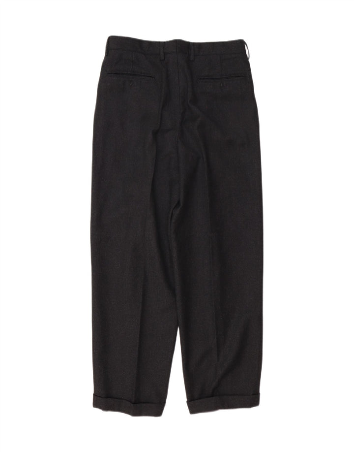 Master Coat Mens Pegged Suit Trousers IT 48 Medium W32 L29 Grey Wool