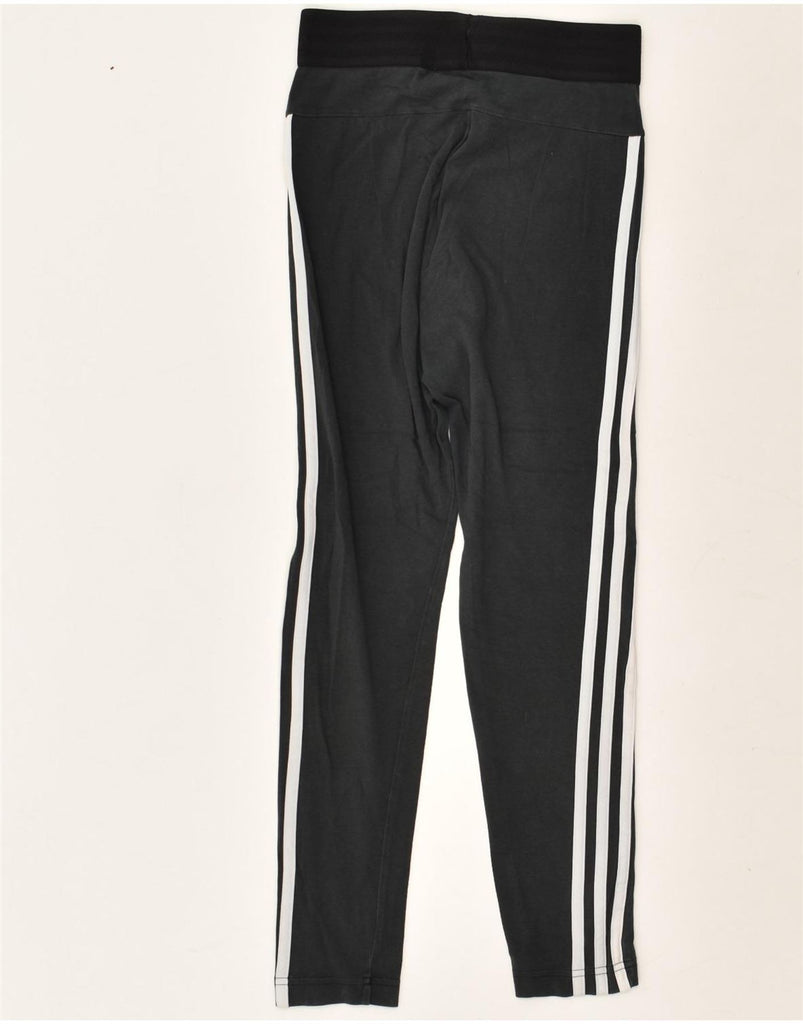 ADIDAS Womens Leggings UK 4/6 XS Black Cotton | Vintage Adidas | Thrift | Second-Hand Adidas | Used Clothing | Messina Hembry 