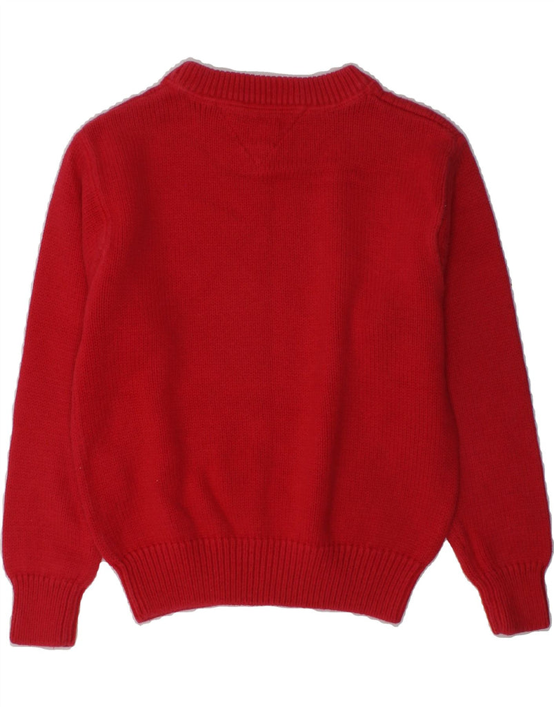 TOMMY HILFIGER Boys Crew Neck Jumper Sweater 3-4 Years Red Cotton | Vintage Tommy Hilfiger | Thrift | Second-Hand Tommy Hilfiger | Used Clothing | Messina Hembry 