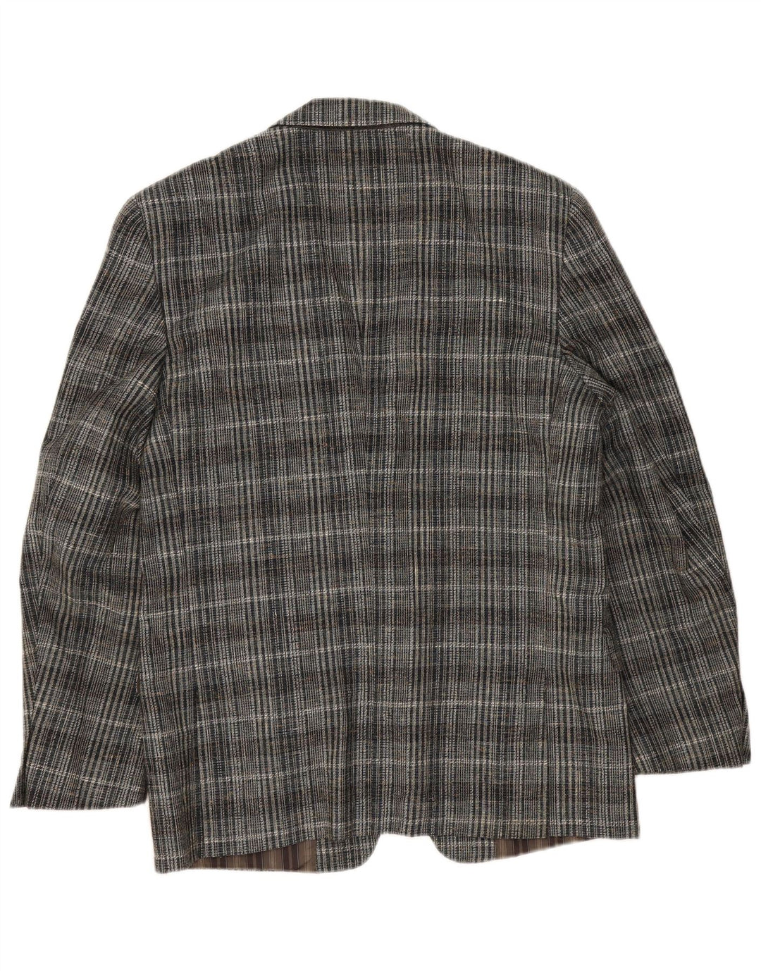 Vintage Mens 2 Button Blazer Jacket UK 38 Medium Grey Check