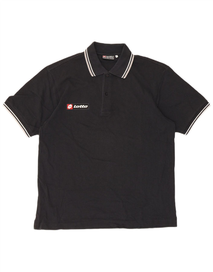 Lotto Mens Polo Shirt Large Black