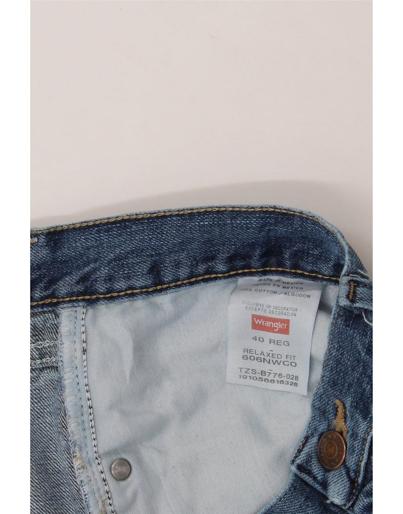 WRANGLER Mens Relaxed Fit Denim Shorts W40 XL Blue Cotton Vintage Wrangler and Second-Hand Wrangler from Messina Hembry 