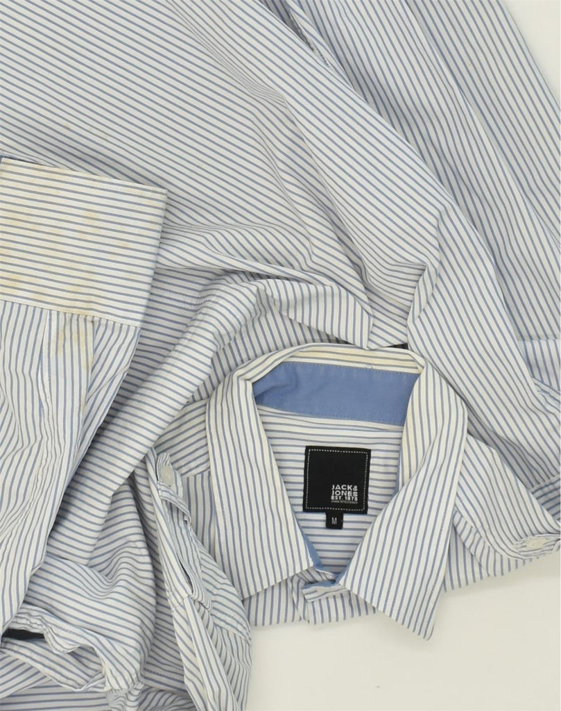 JACK & JONES Mens Shirt Medium Grey Pinstripe Cotton | Vintage Jack & Jones | Thrift | Second-Hand Jack & Jones | Used Clothing | Messina Hembry 