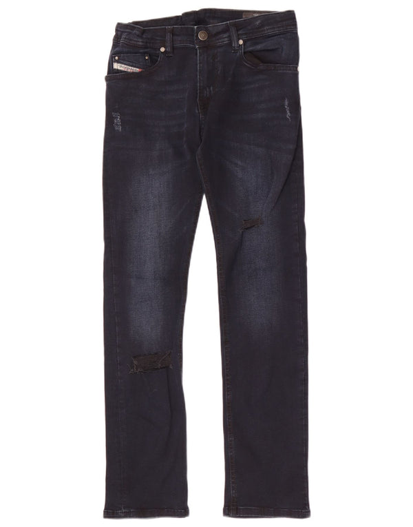 Diesel Boys Waykee-J-N Straight Jeans 9-10 Years W26 L28 Navy Blue