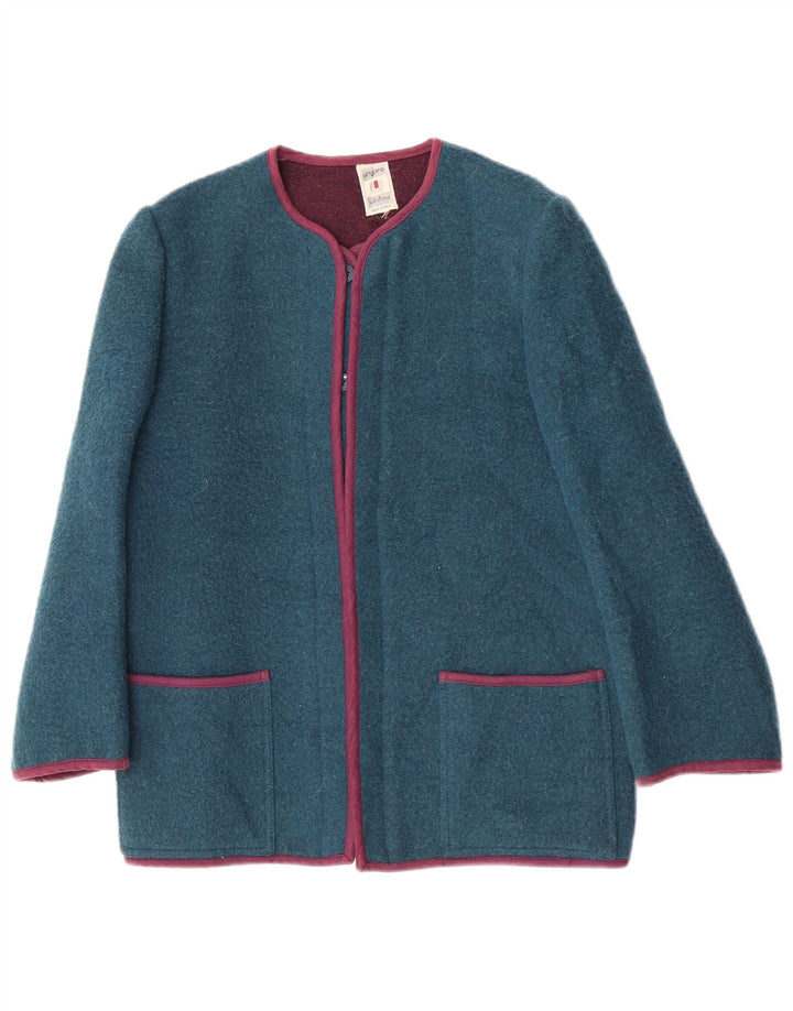 Ungaro Womens Blazer Jacket UK 14 Medium Turquoise Wool