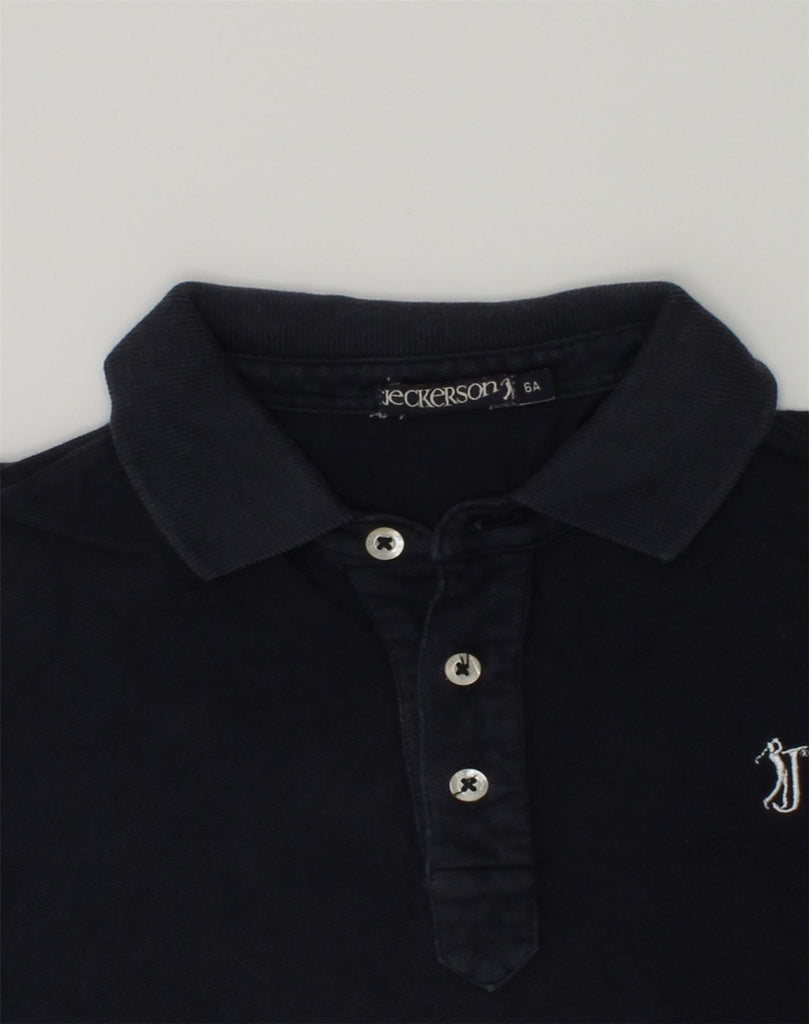 JECKERSON Boys Polo Shirt 5-6 Years Navy Blue Cotton | Vintage Jeckerson | Thrift | Second-Hand Jeckerson | Used Clothing | Messina Hembry 