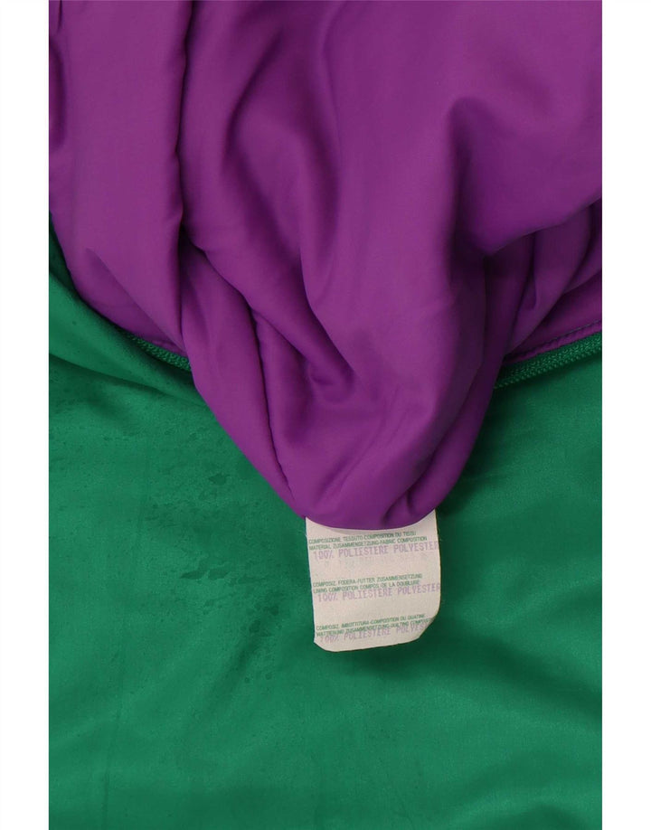 Brugi Womens Ski Jumpsuit IT 48 XL  Green Colourblock Polyester Retro