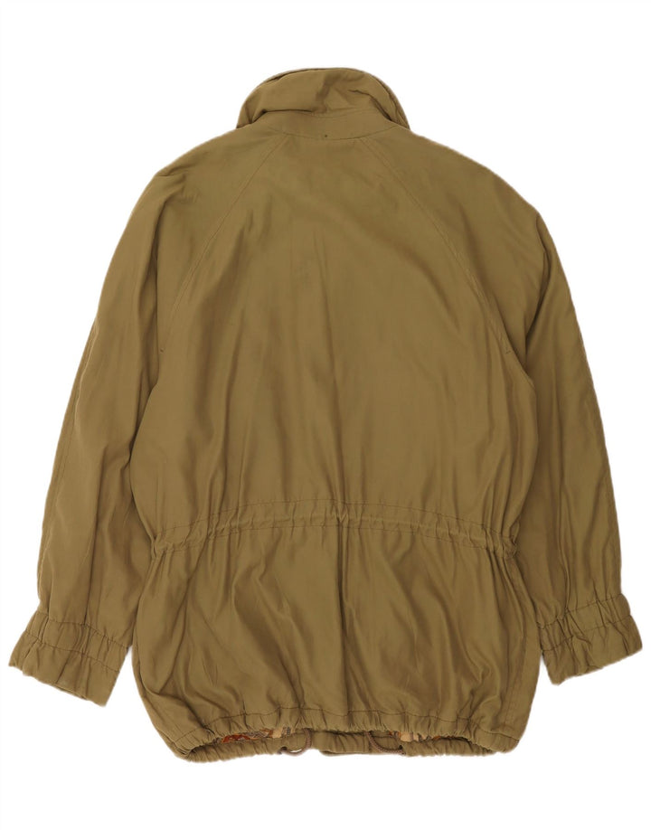 Henry Cottons Womens Rain Jacket IT 44 Medium Khaki Polyester
