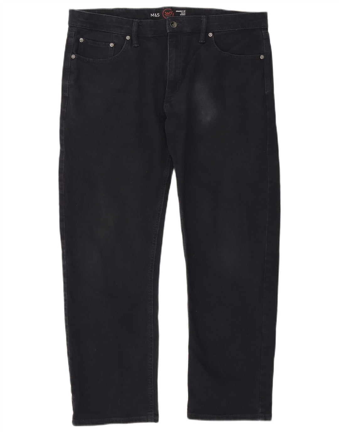 Marks & Spencer Mens Straight Jeans W36 L29 Navy Blue Cotton