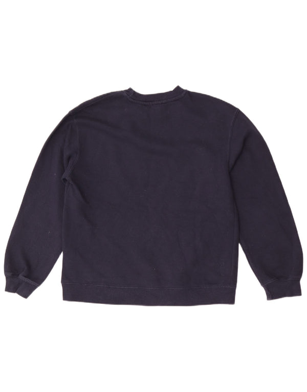 Zara Mens Sweatshirt Jumper Small Navy Blue Cotton