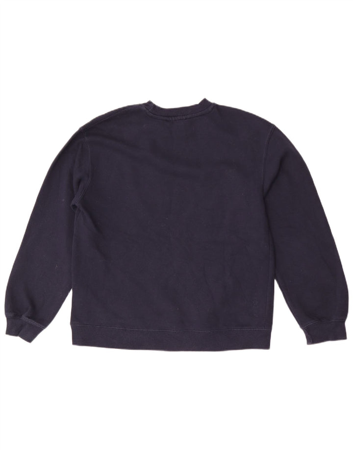 Zara Mens Sweatshirt Jumper Small Navy Blue Cotton