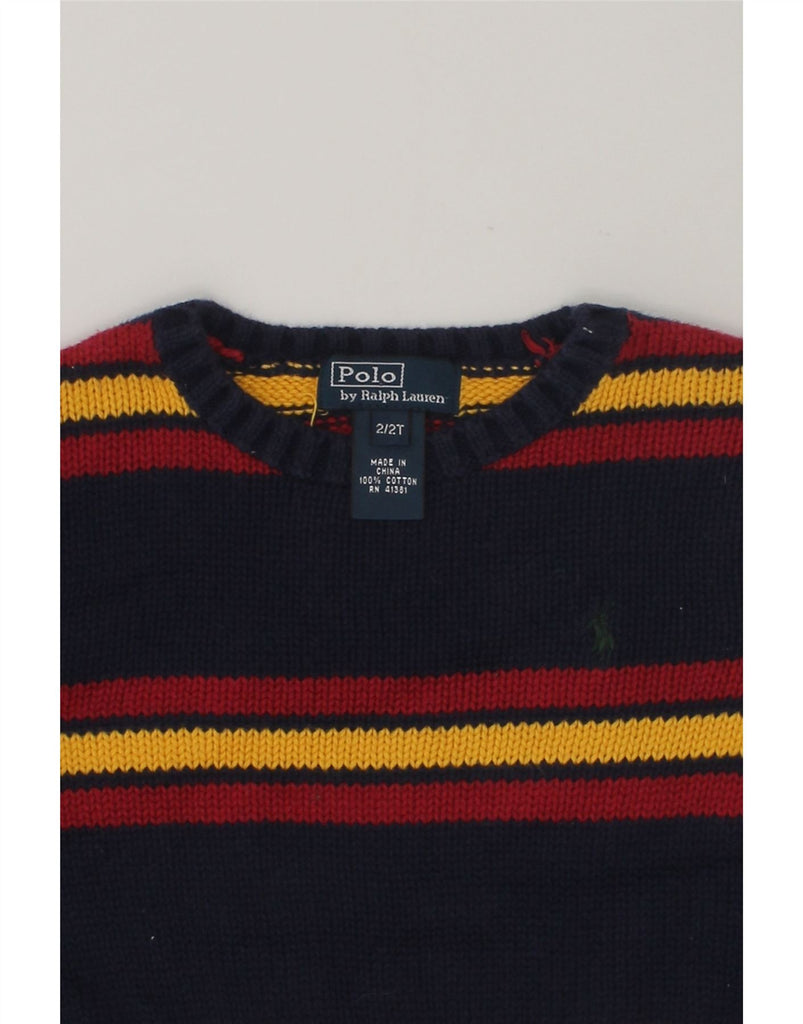 POLO RALPH LAUREN Baby Boys Crew Neck Jumper Sweater 18-24 M Navy Blue | Vintage Polo Ralph Lauren | Thrift | Second-Hand Polo Ralph Lauren | Used Clothing | Messina Hembry 