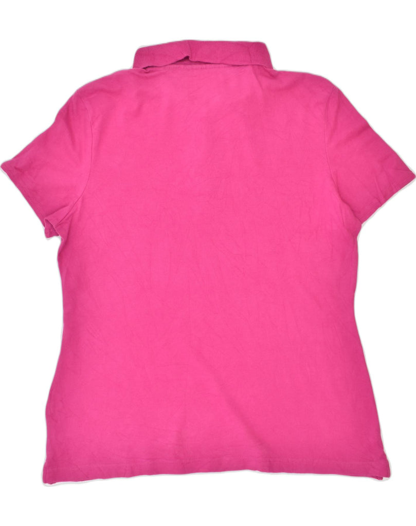 LEE Womens Polo Shirt UK 16 Large Pink Cotton Classic | Vintage | Thrift | Second-Hand | Used Clothing | Messina Hembry 