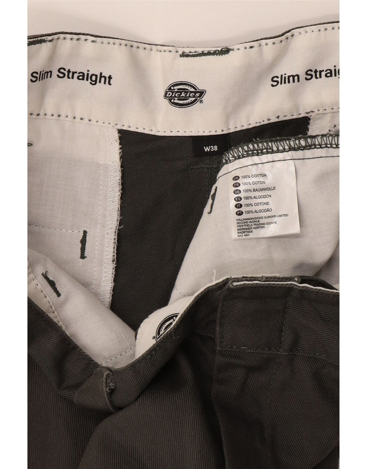 Dickies Mens Chino Shorts W38 XL Grey Cotton