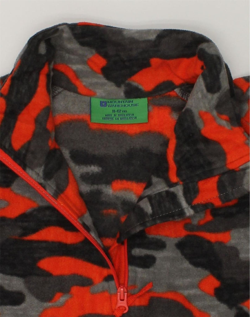 MOUNTAIN WAREHOUSE Boys Zip Neck Fleece Jumper 11-12 Years Multicoloured | Vintage Mountain Warehouse | Thrift | Second-Hand Mountain Warehouse | Used Clothing | Messina Hembry 