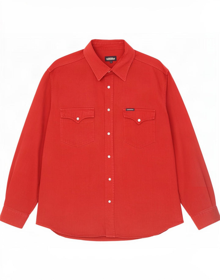 Carrera Mens Shirt XL Red Cotton