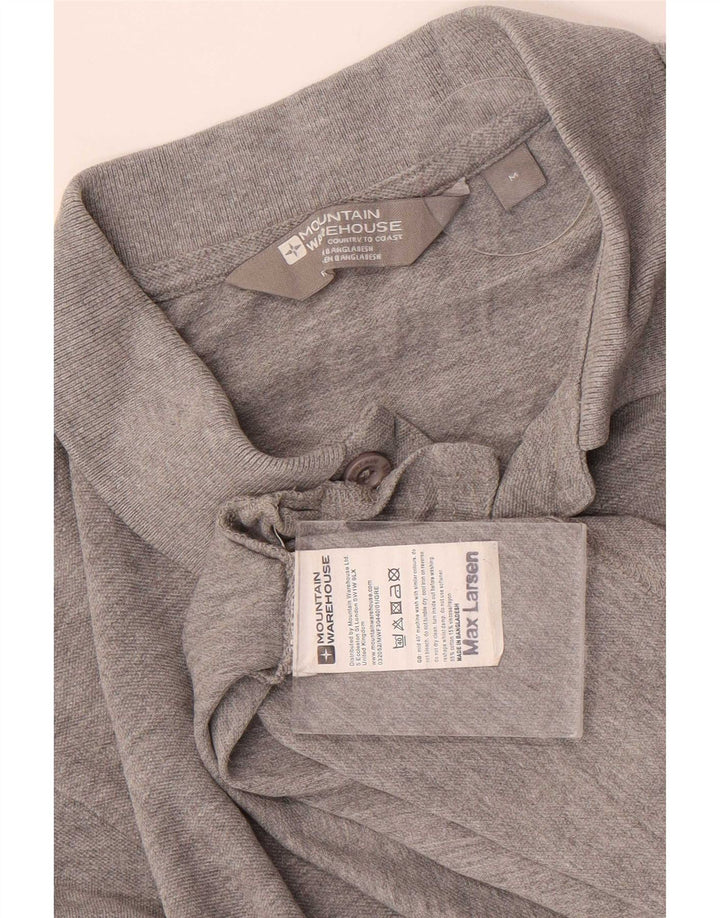 Mountain Warehouse Mens Polo Shirt Medium Grey Cotton