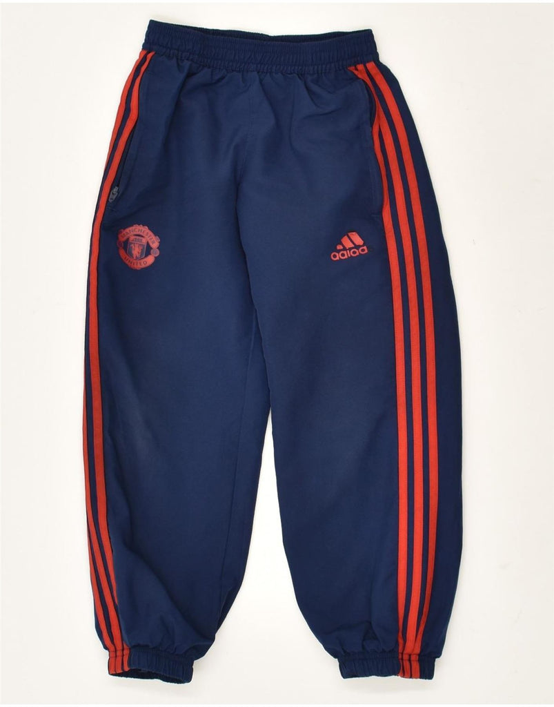 ADIDAS Boys Tracksuit Trousers Joggers 4-5 Years Navy Blue Polyester | Vintage Adidas | Thrift | Second-Hand Adidas | Used Clothing | Messina Hembry 