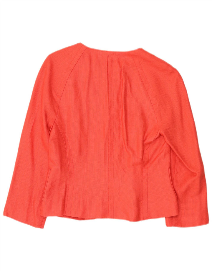 Zara Womens 3/4 Sleeve Bolero Jacket EU 40 Medium Red Rayon