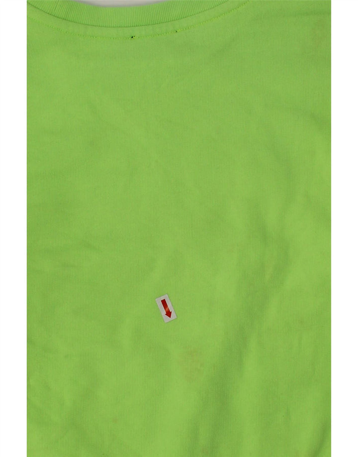 DIESEL Girls Graphic Sweatshirt Jumper 7-8 Years Green Cotton Vintage Diesel and Second-Hand Diesel from Messina Hembry 
