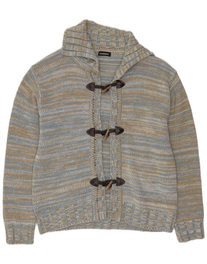 Carrera Womens Cardigan Sweater UK 18 XL Multicoloured Pinstripe