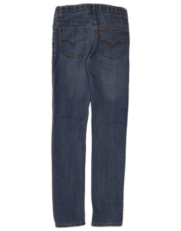 Levi's Girls 510 Skinny Jeans 11-12 Years W26 L28 Blue Cotton