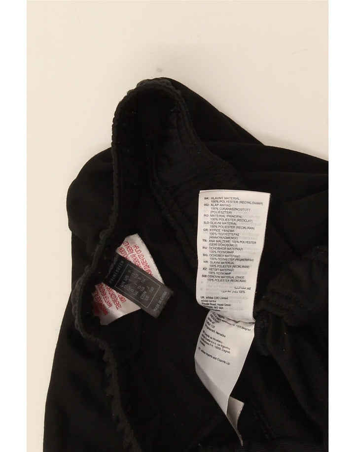 Adidas Boys Tracksuit Trousers 13-14 Years Black Polyester