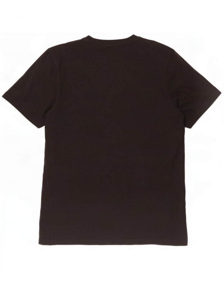 Adidas Mens Three Stripes Graphic T-Shirt Top Medium Black Cotton