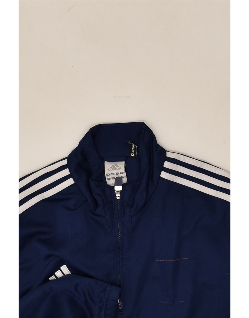 ADIDAS Mens Climacool Pullover Tracksuit Top Size 40/42 Medium Navy Blue | Vintage Adidas | Thrift | Second-Hand Adidas | Used Clothing | Messina Hembry 