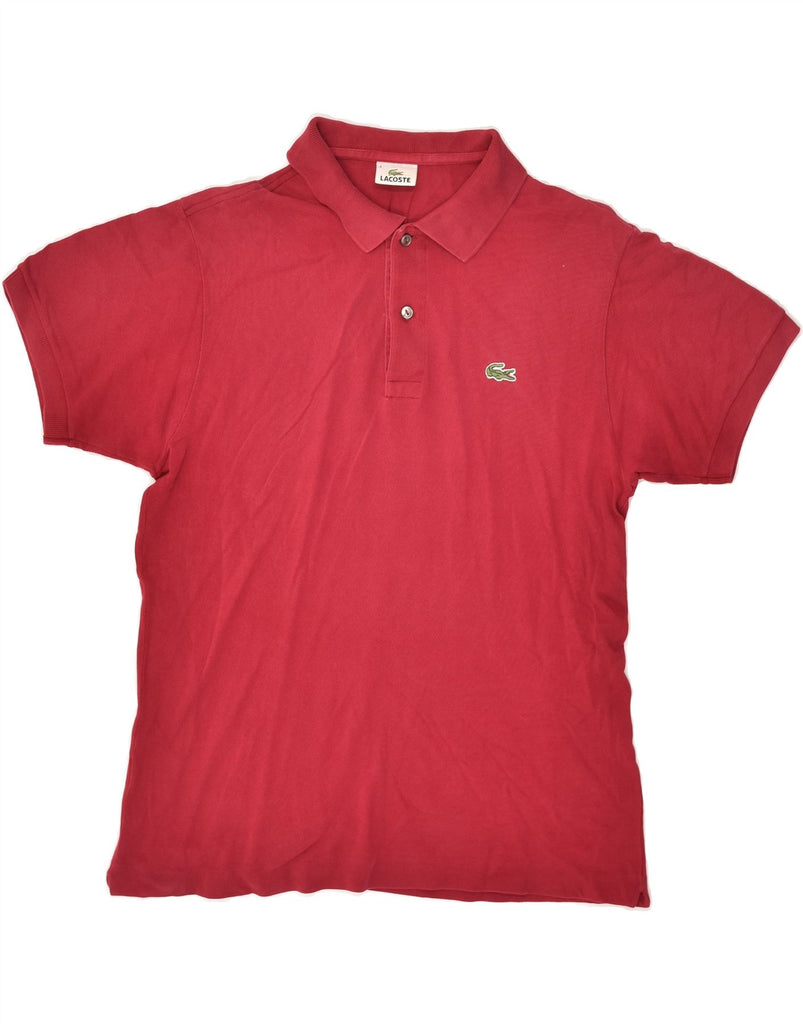 LACOSTE Mens Polo Shirt Size 4 Medium Red Cotton | Vintage Lacoste | Thrift | Second-Hand Lacoste | Used Clothing | Messina Hembry 