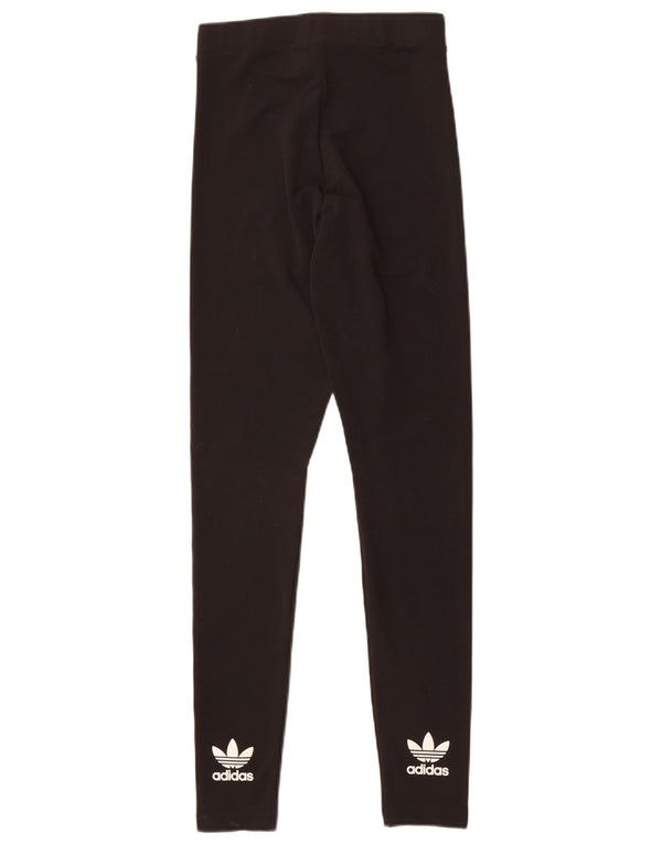 Adidas Womens Leggings UK 6 XS  Black Polyester