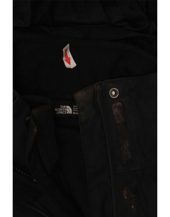 The North Face Womens Hooded Windbreaker Jacket UK 14 Medium Black