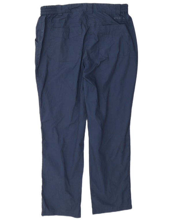 Mountain Warehouse Womens Chino Trousers UK 14 Large W32 L29 Navy Blue