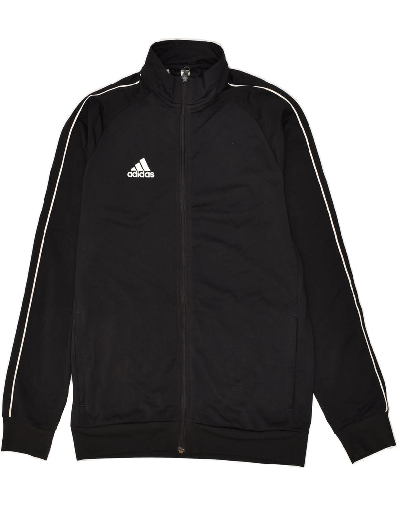 ADIDAS Boys Tracksuit Top Jacket 15-16 Years Black Polyester | Vintage Adidas | Thrift | Second-Hand Adidas | Used Clothing | Messina Hembry 