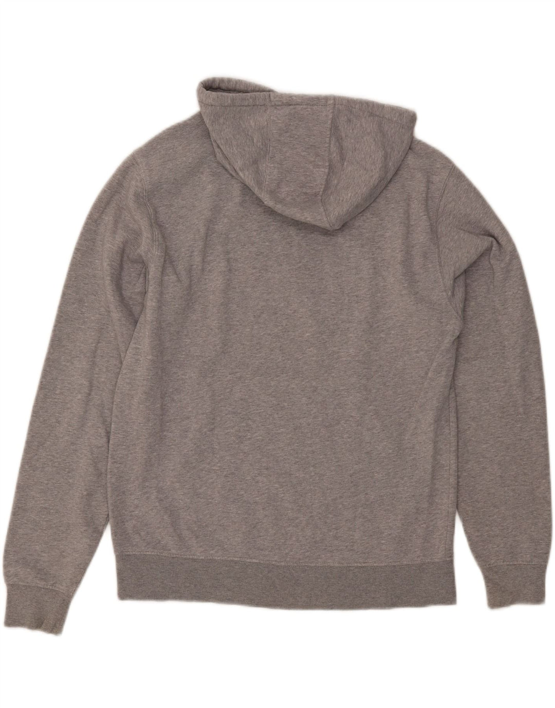 DICKIES Mens Graphic Hoodie Jumper Medium Grey Flecked Cotton