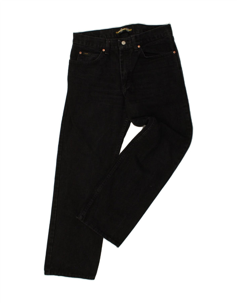 LEE Mens Straight Jeans W32 L30 Black Cotton | Vintage Lee | Thrift | Second-Hand Lee | Used Clothing | Messina Hembry 