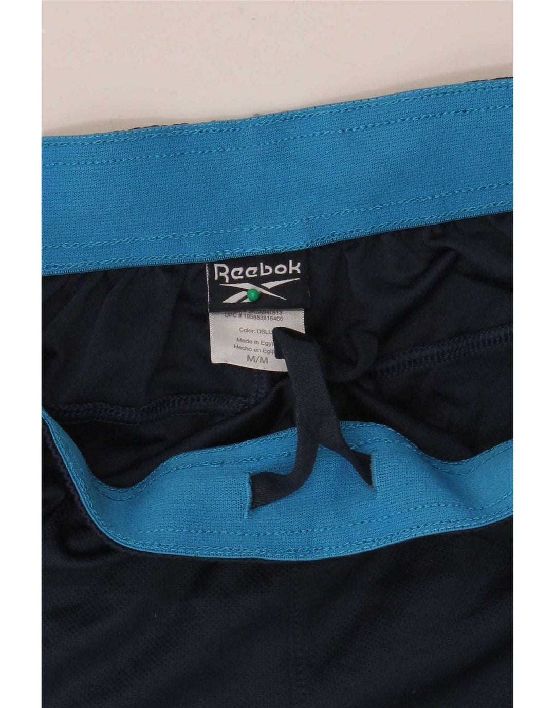 Reebok Mens Sport Shorts Medium Navy Blue Polyester