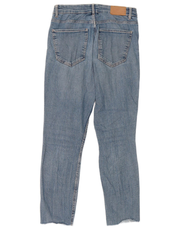 Zara Womens Cropped Jeans EU 36 XS W26 L24 Blue Cotton