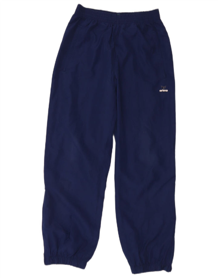 Erima Womens Tracksuit Trousers Joggers UK 10 Small Navy Blue Polyester