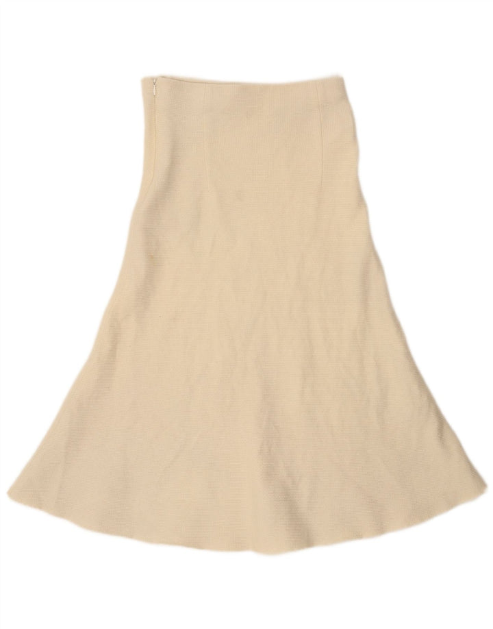 Zara Womens Knit A-Line Skirt Small W26 Beige
