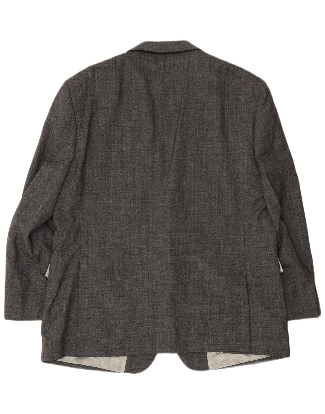 Aquascutum Mens 2 Button Blazer Jacket UK 46 3XL Grey Wool