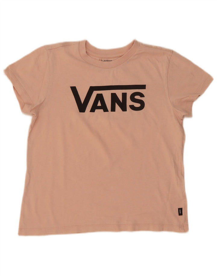 Vans Womens Graphic T-Shirt Top UK 10 Small Pink