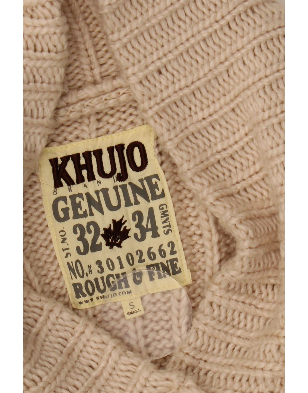 KHUJO Womens Cardigan Sweater UK 8 Small Beige