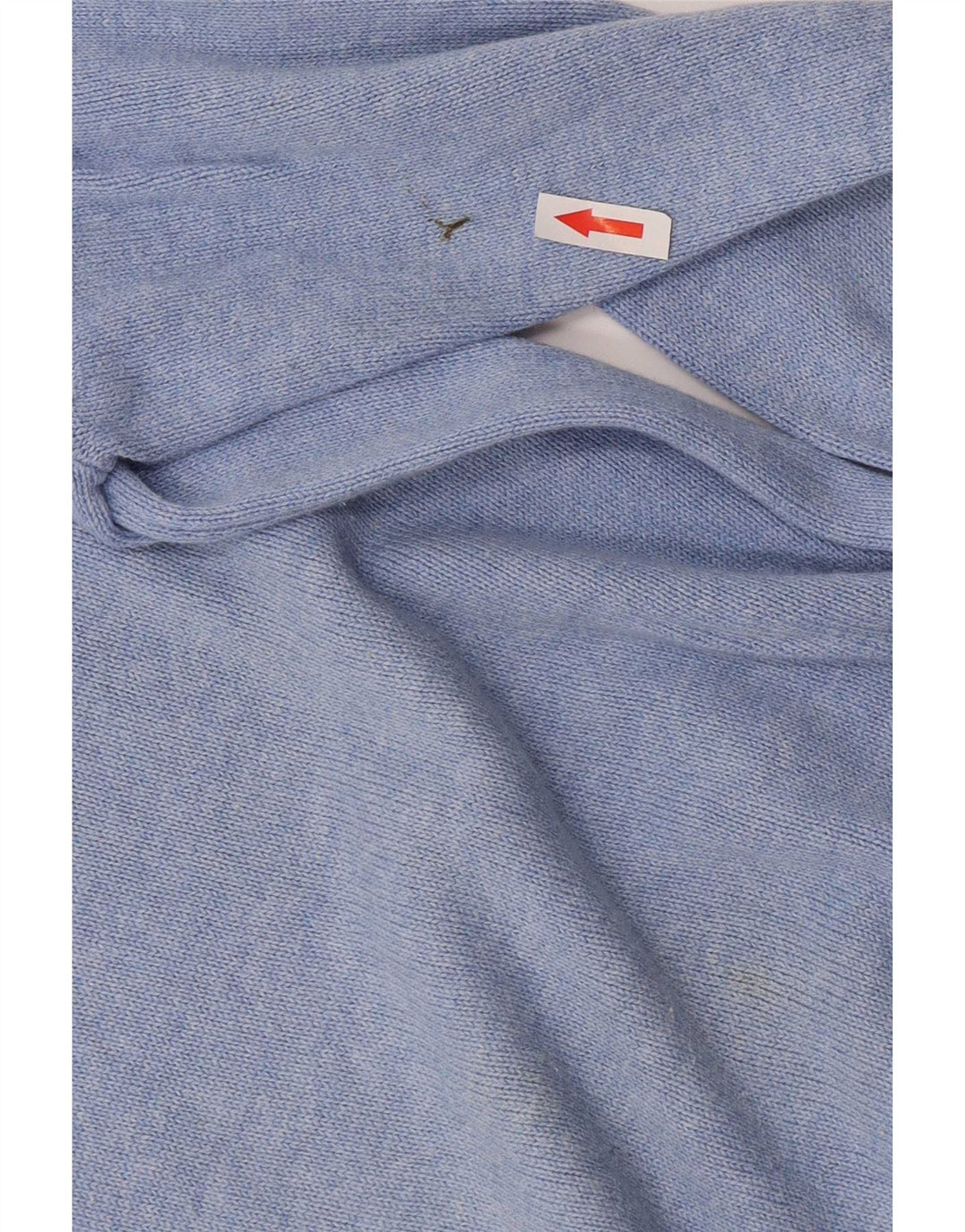 Marks & Spencer Mens V-Neck Jumper Sweater Small Blue Cotton
