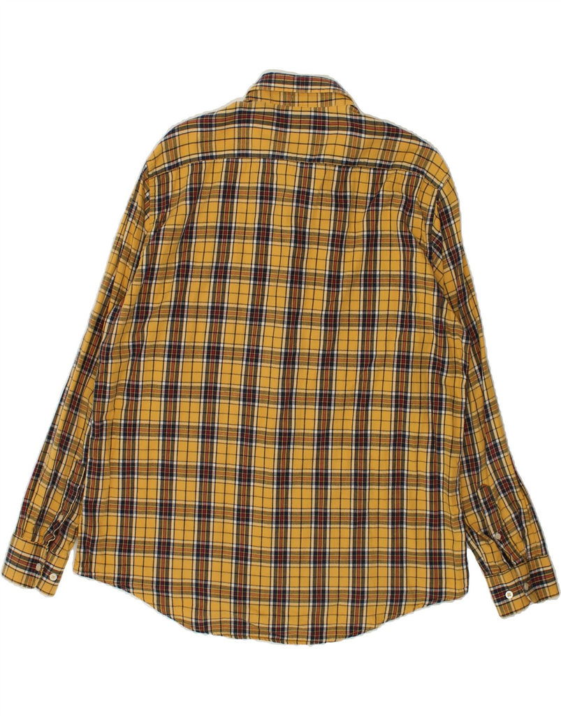 CARRERA Mens Regular Fit Shirt 2XL Yellow Check Cotton | Vintage Carrera | Thrift | Second-Hand Carrera | Used Clothing | Messina Hembry 