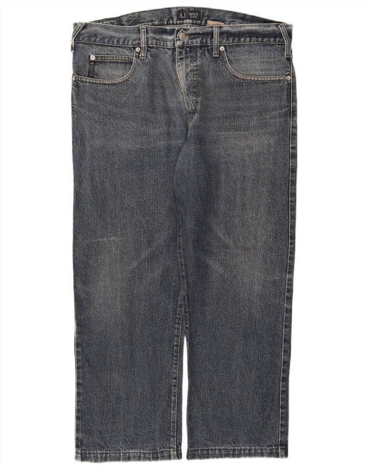 Armani Mens Cropped Jeans W38 L26 Blue