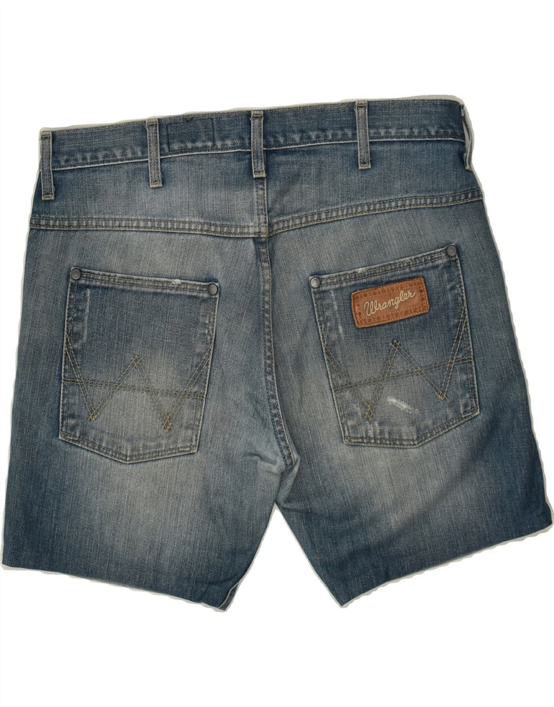 WRANGLER Mens Denim Shorts W34 Large Blue Cotton | Vintage Wrangler | Thrift | Second-Hand Wrangler | Used Clothing | Messina Hembry 